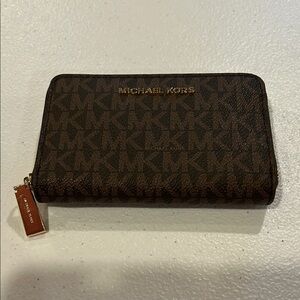 Michael Kors Dark Brown Small Logo Wallet